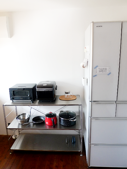 トースター、炊飯器、冷蔵庫など